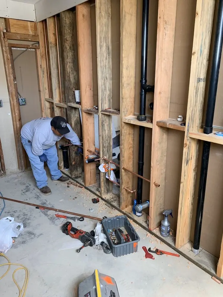 Commercial rough-in plumbing for Water Heater Replacement in Musselman Grove